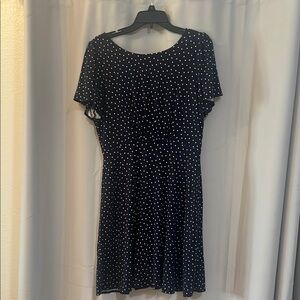 LOFT Fit and Flare Mini Dress with Flutter Sleeves